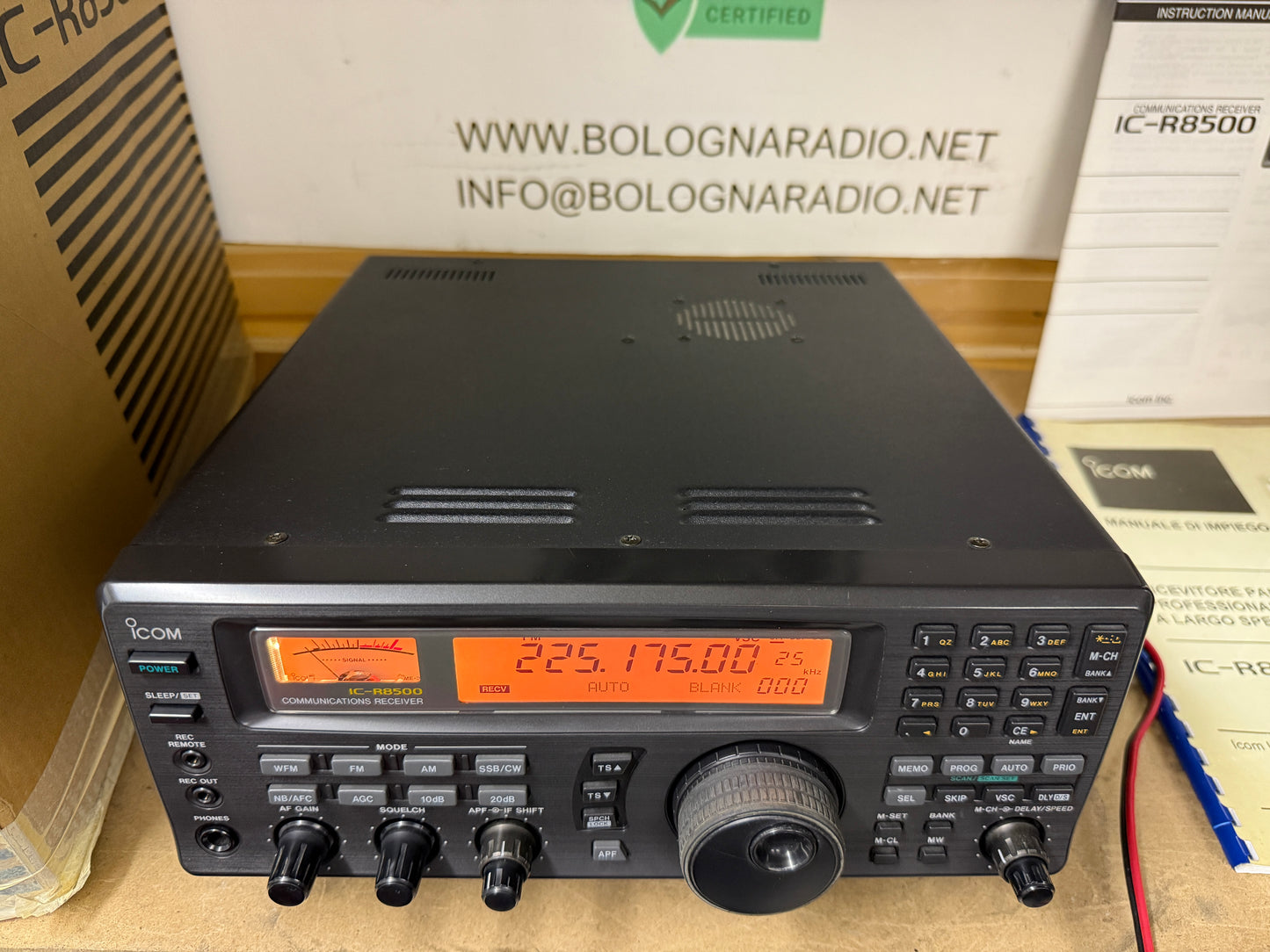 ICOM IC R 8500 con imballo perfetta garanzia 12 mesi