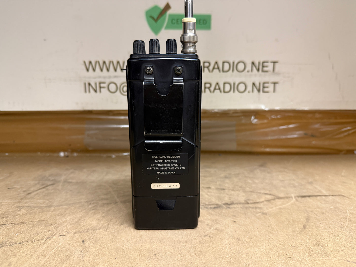 Yupiteru MVT 7100 scanner 0 - 1650 Mhz AM / FM / WFM / SSB / CW