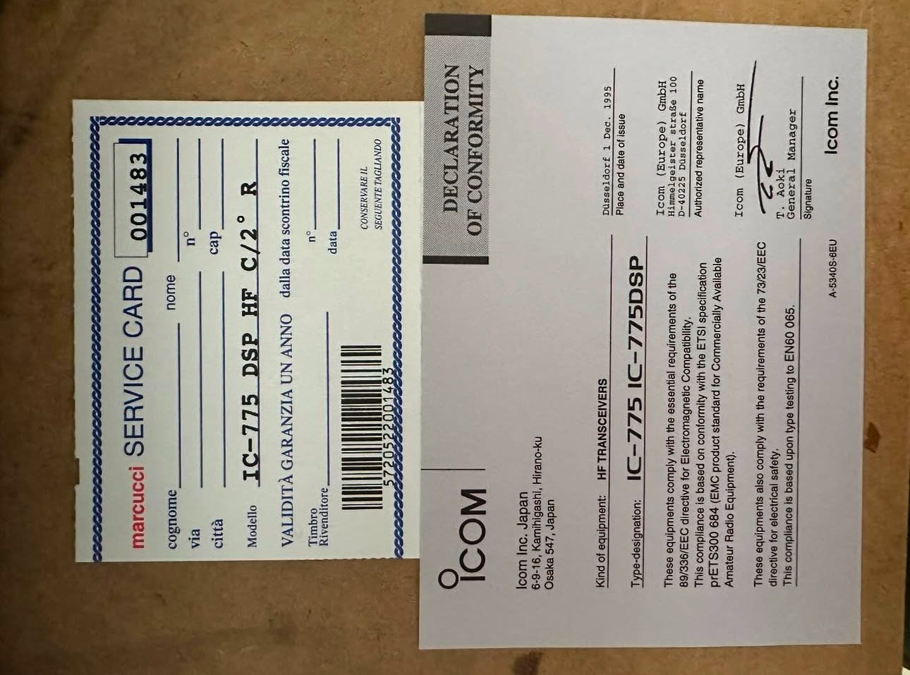 Ricetrasmettitore icom IC775DSP - C2