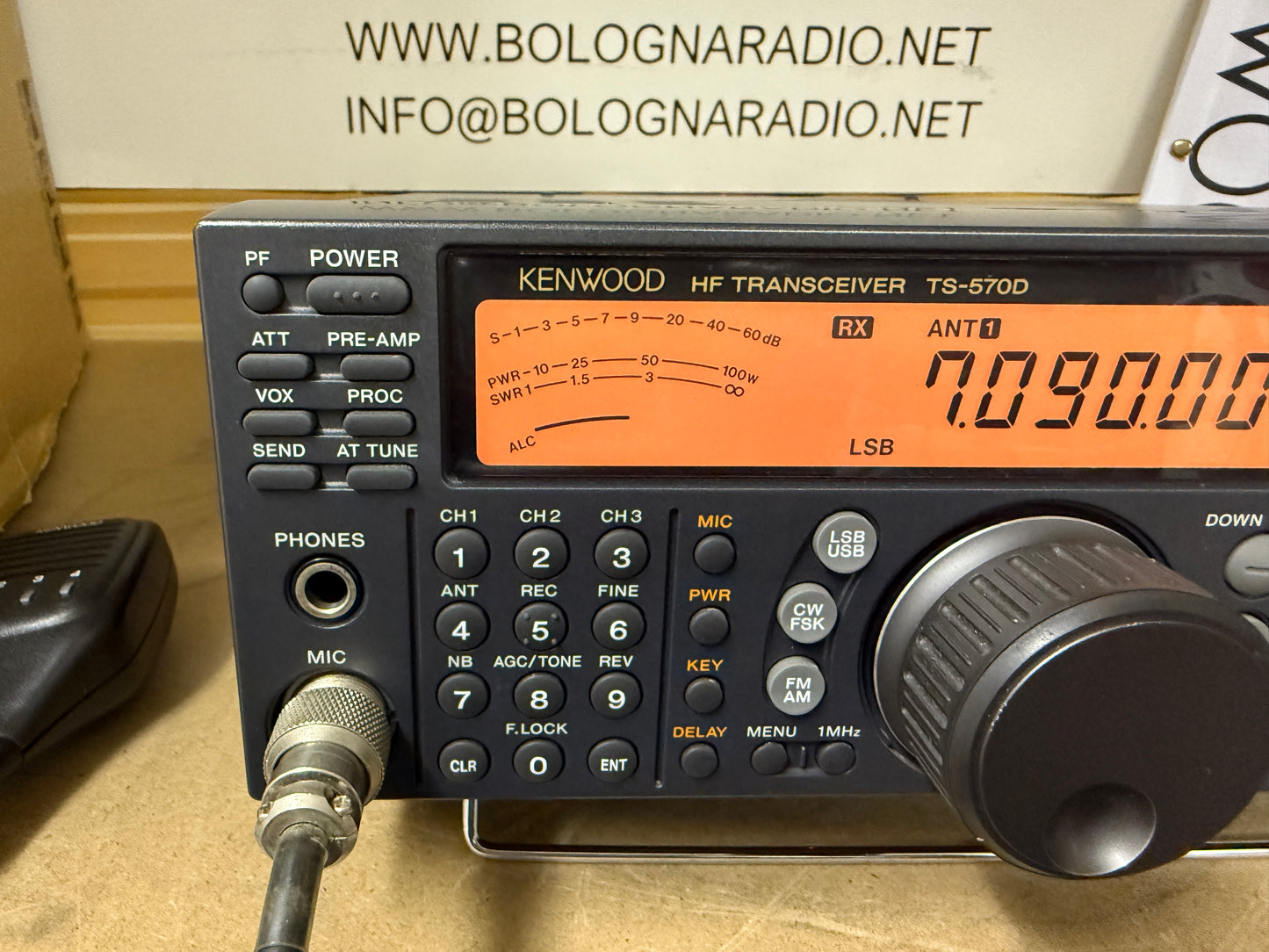 Kenwood TS-570D + filtro ssb 1.8 khz + imballo garanzia 12 mesi