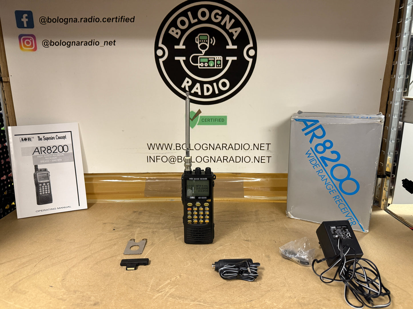 Aor AR 8200 mk3 - 0.5-3000Mhz full set garanzia 12 mesi