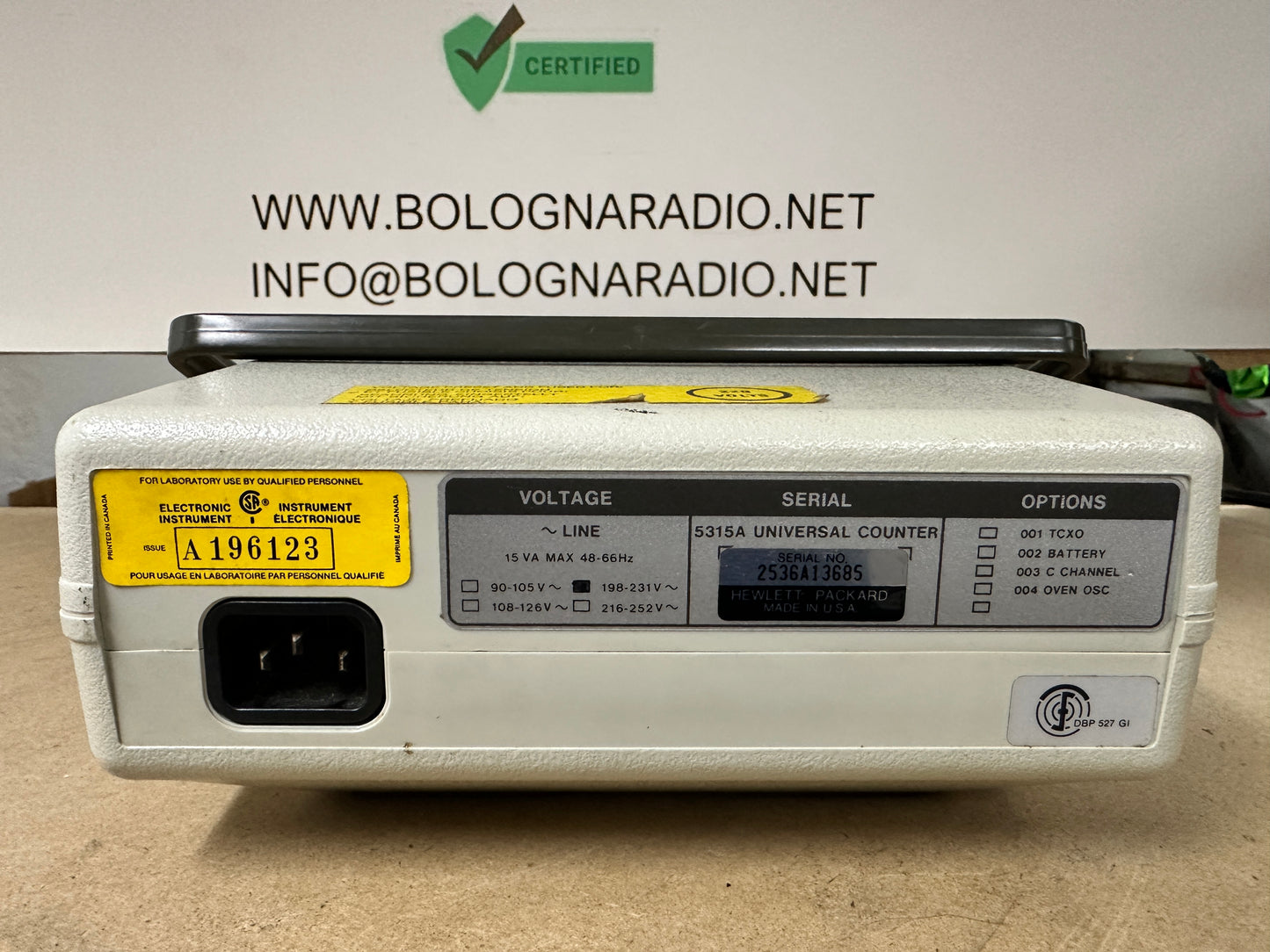 Frequenzimetro 2 canali hp 5315A