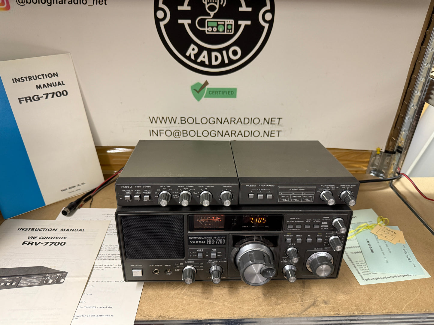 Yaesu frg 7700 + frt 7700 + frv 7700 perfetto