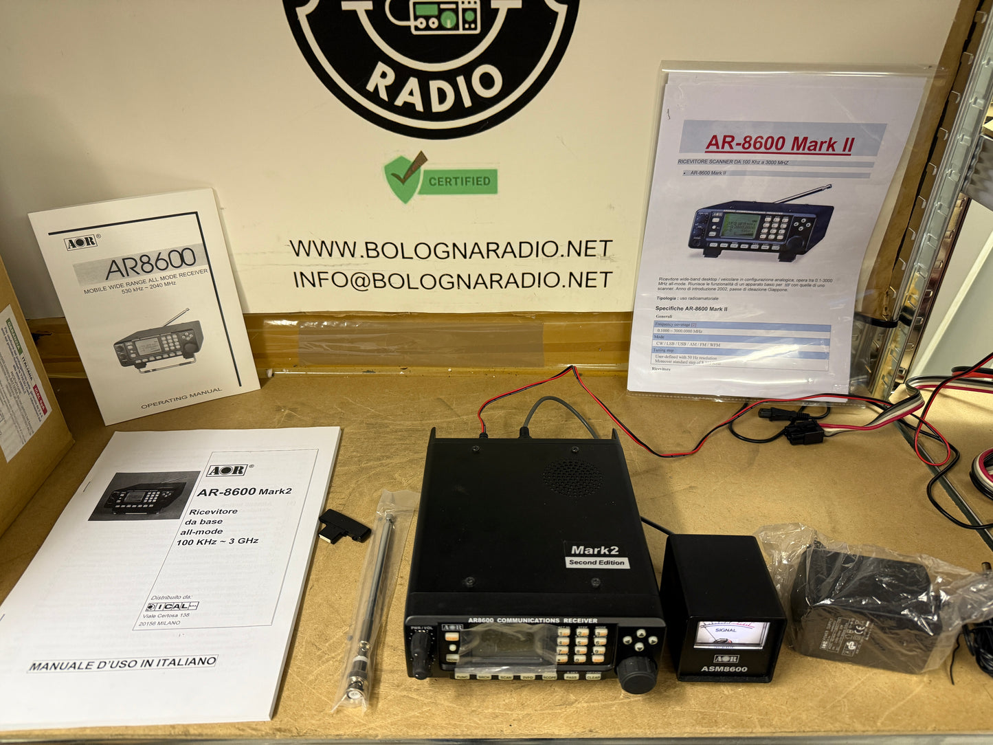 Ricevitore Aor Ar 8600 MK2 + ASM8600 pari al nuovo garanzia 12 mesi