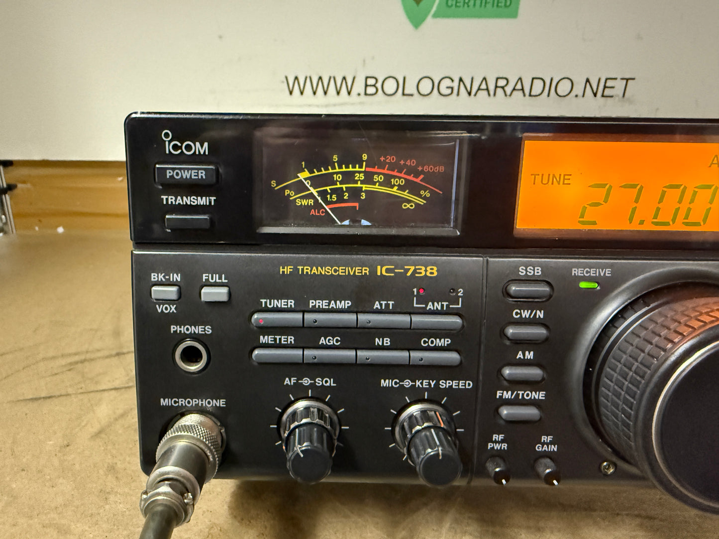 Icom ic 738 100 watt perfetto Garanzia 12 Mesi