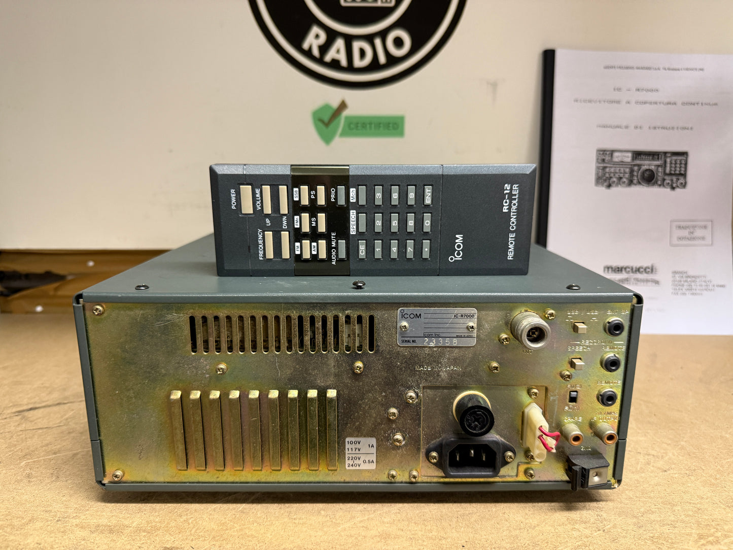 A1 Icom ic r7000 + telecomando pari al nuovo Garanzia 12 Mesi