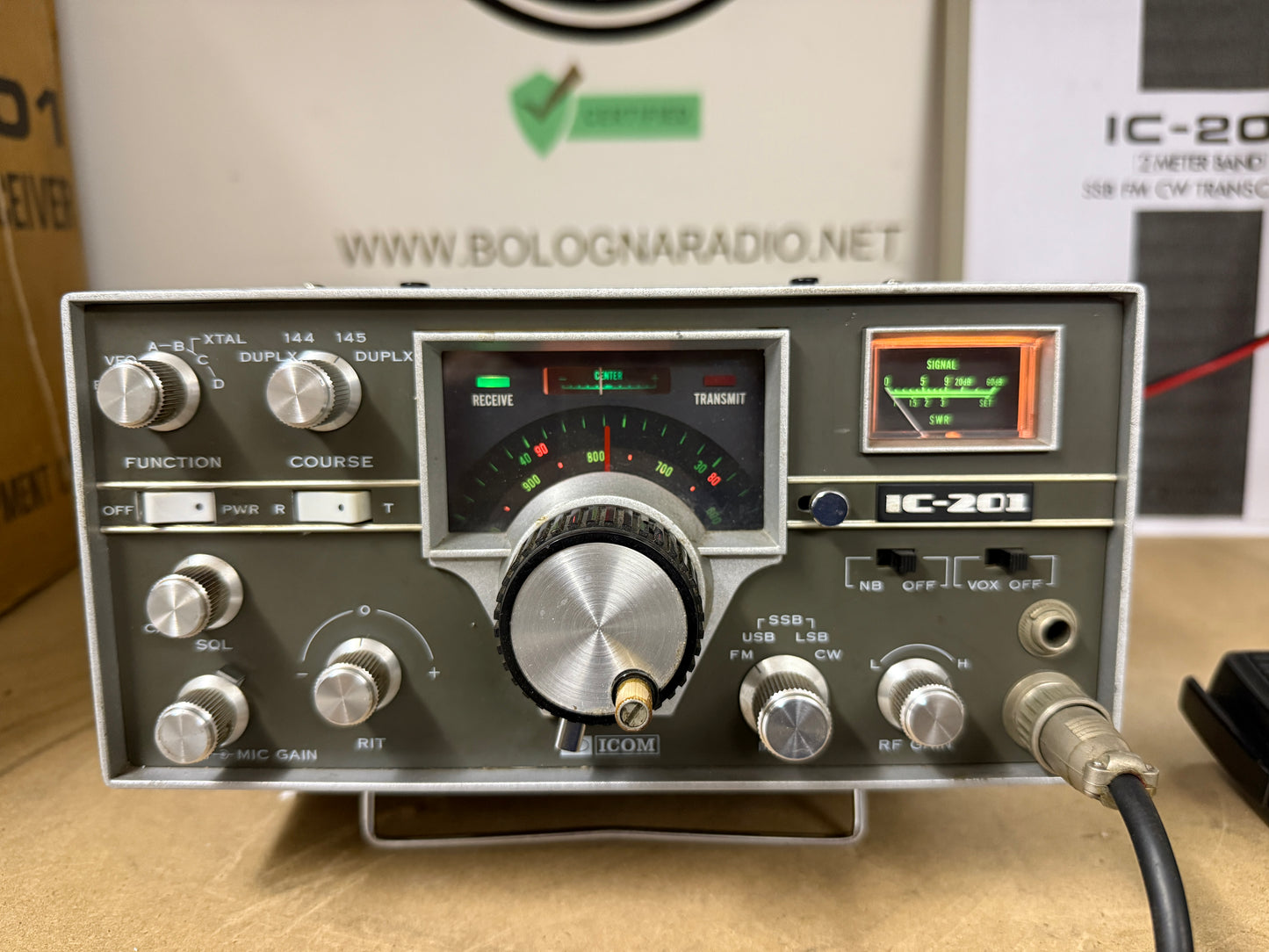 Icom ic 201 perfetto imballo originale garanzia 12 mesi