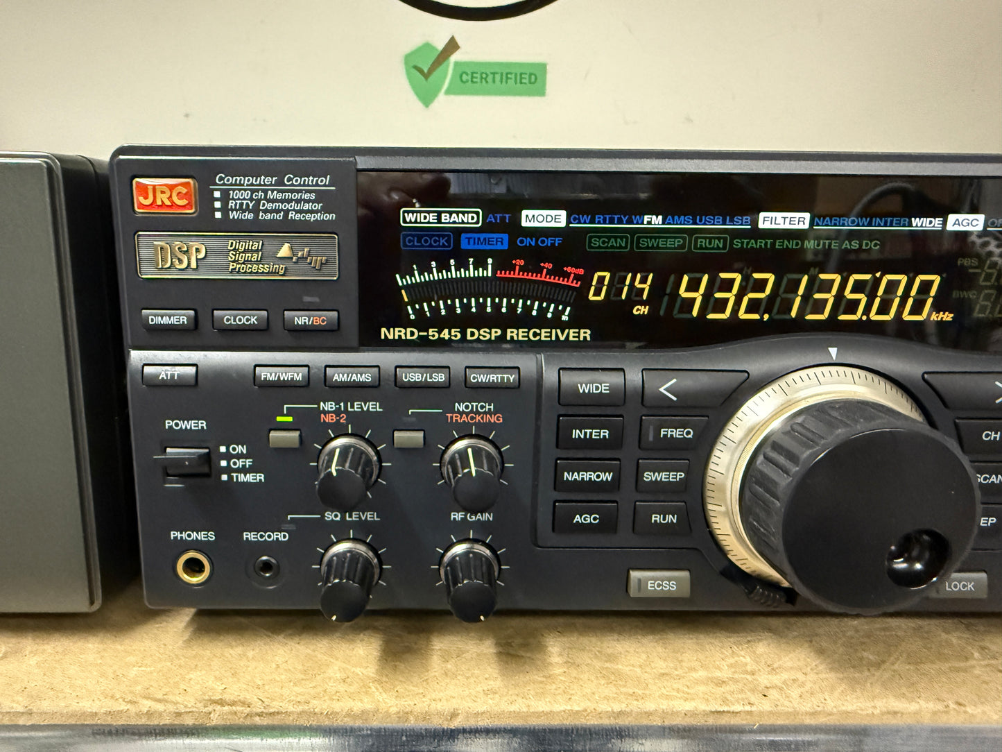Jrc 545 dsp + RX 0-1Ghz CHE-199 + SP NVA88 pari al nuovo