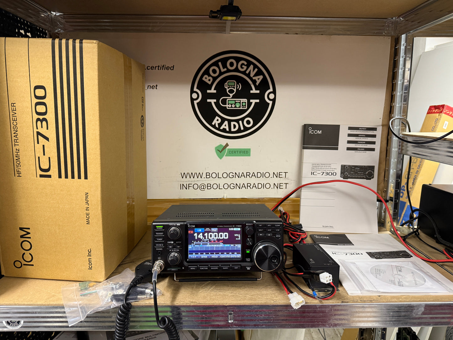 Icom ic 7300 pari al nuovo Garanzia 12 Mesi full set