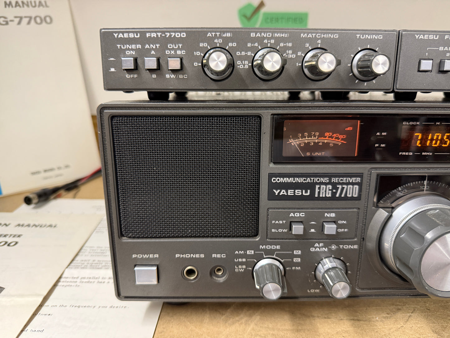Yaesu frg 7700 + frt 7700 + frv 7700 perfetto