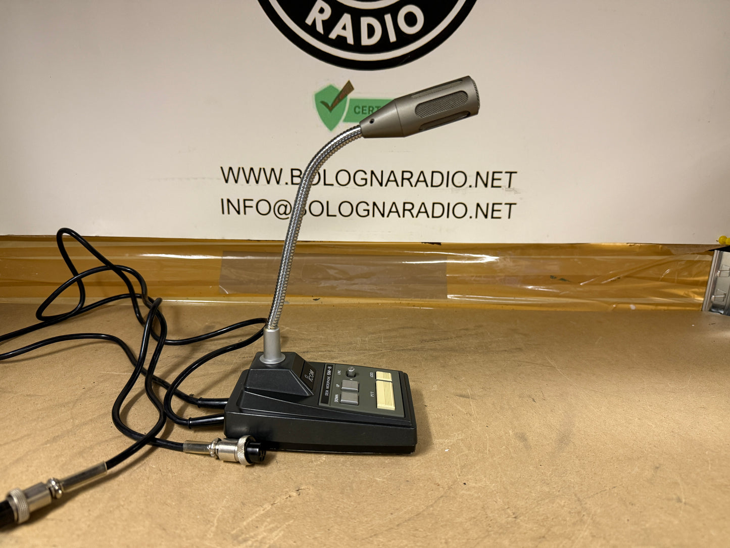 ICOM SM-8 Microfono da Tavolo Cablato Con 2 Cavi 8 Poli Per Icom