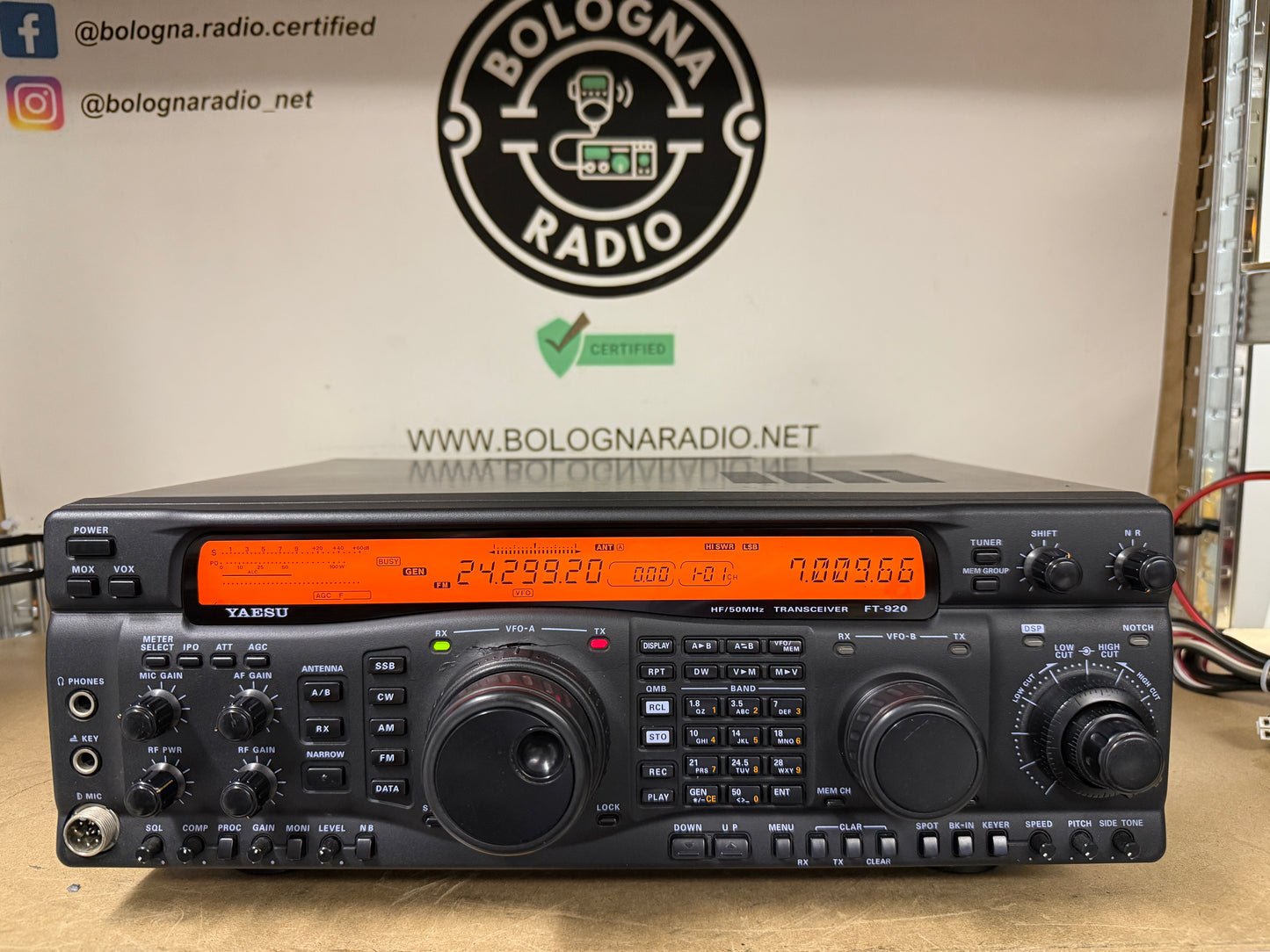 YAESU FT 920 filtro inrad ssb 1800Khz perfettamente funzionante condizioni buone