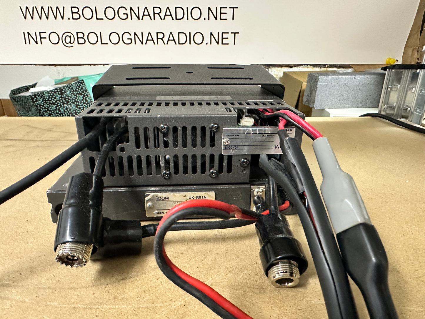 icom ic 901e + toni squelch + modulo ux-r91a rx 520 KHz - 950 MHz