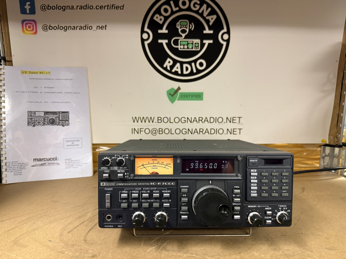 Icom ic r7000 perfetta e revisionata garanzia 12 mesi