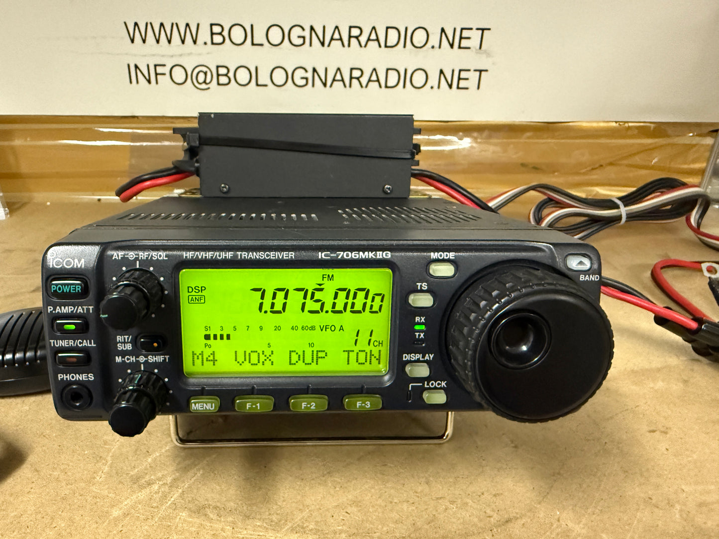 Icom IC 706 MK2G + OPC 639 + ventole garanzia 12 mesi