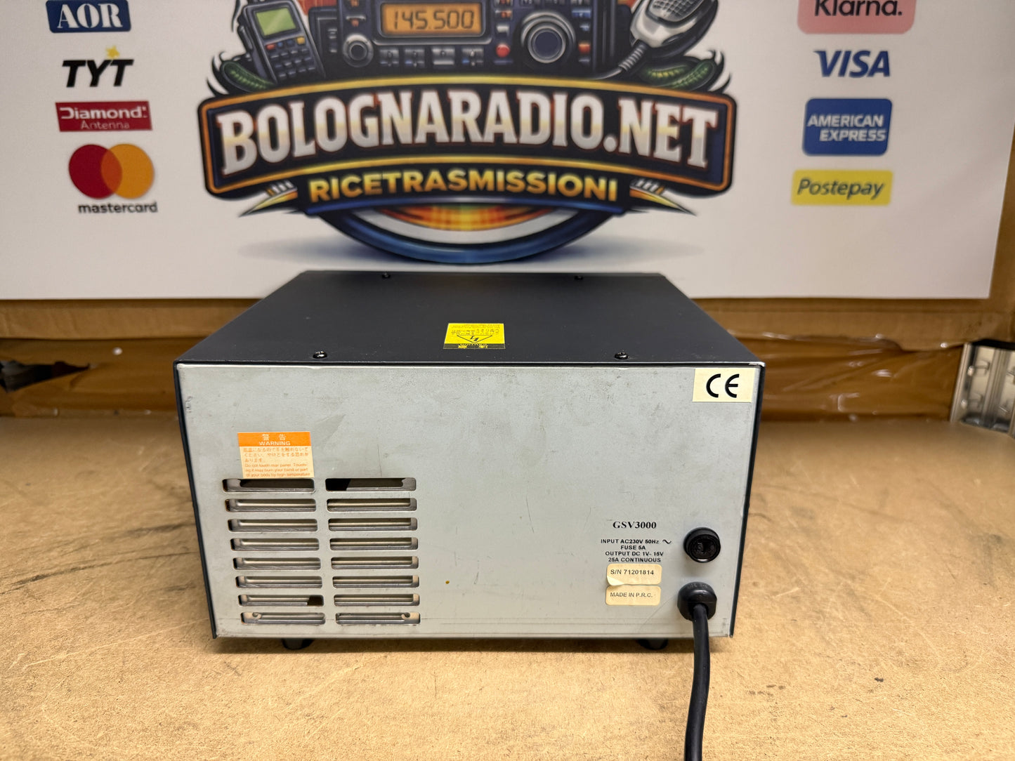 DIAMOND GSV-3000 ALIMENTATORE LINEARE 30 Amp pari al nuovo
