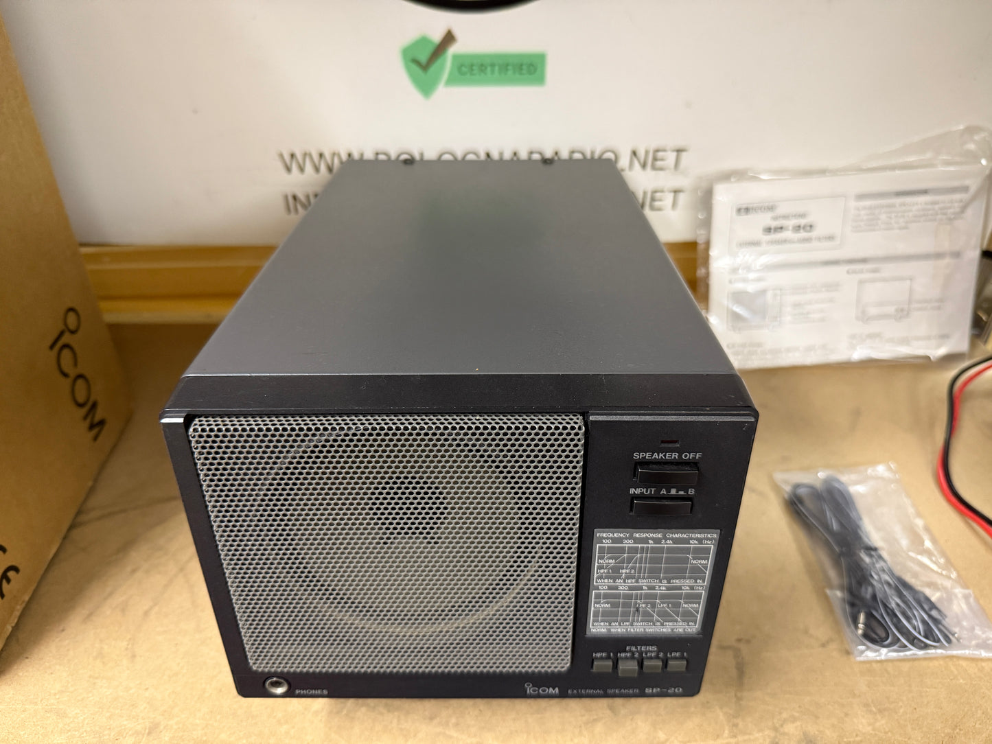 Icom SP 20 imballo originale perfetto full set