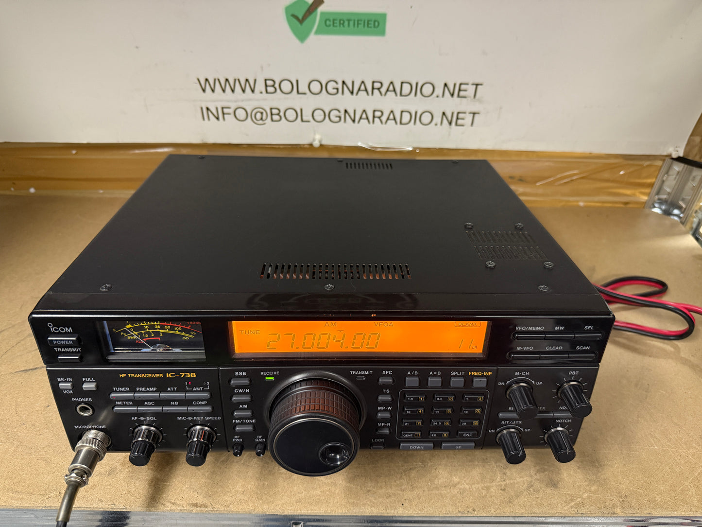Icom ic 738 100 watt perfetto Garanzia 12 Mesi