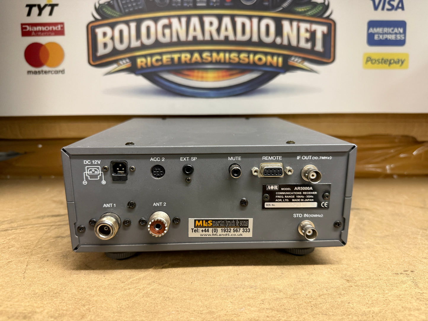 Ricevitore Aor AR 5000A pari al nuovo 0,01-3000 MHz AM / FM / WFM / SSB / CW