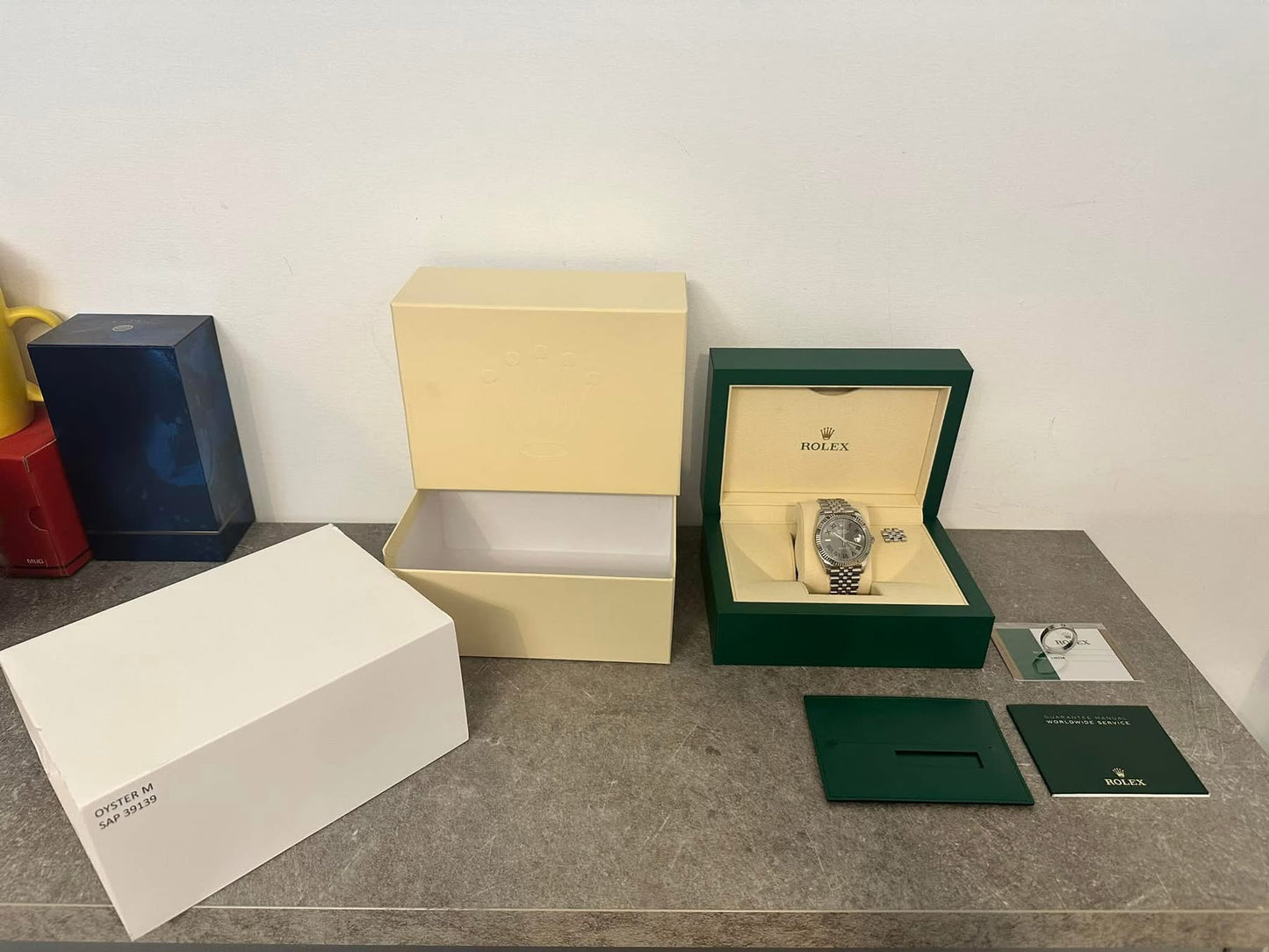 Rolex 126334 datejust 41 mm Wimbledon acciaio e oro bianco