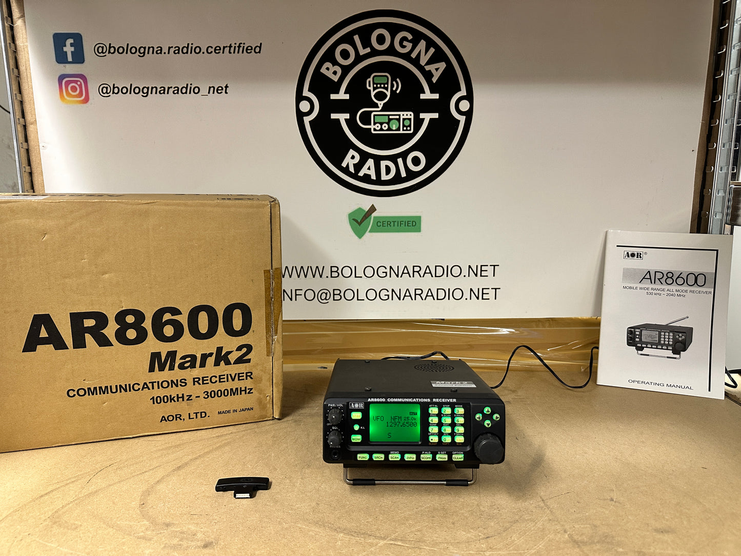 Ricevitore aor 8600 MK2 - 0,1-3000 MHz perfetto