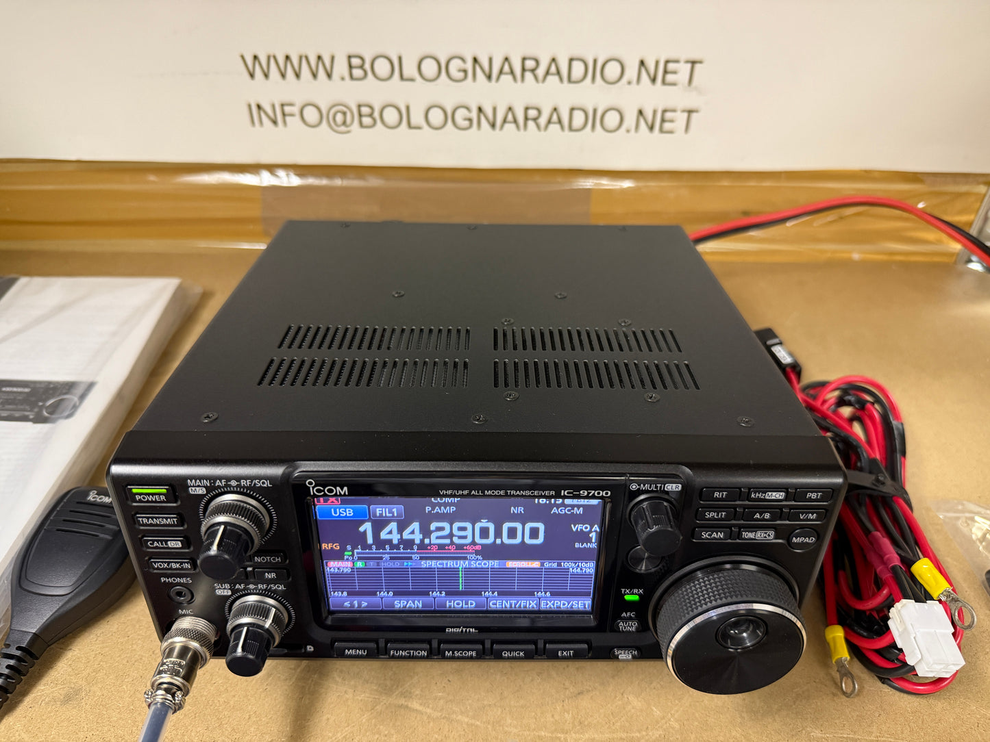 Icom ic 9700 pari nuovo garanzia 12 mesi full set