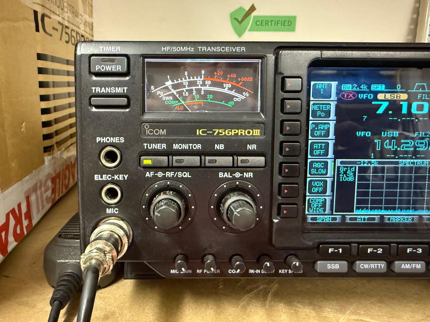 Icom IC 756 pro3 pari al nuovo imballo originale