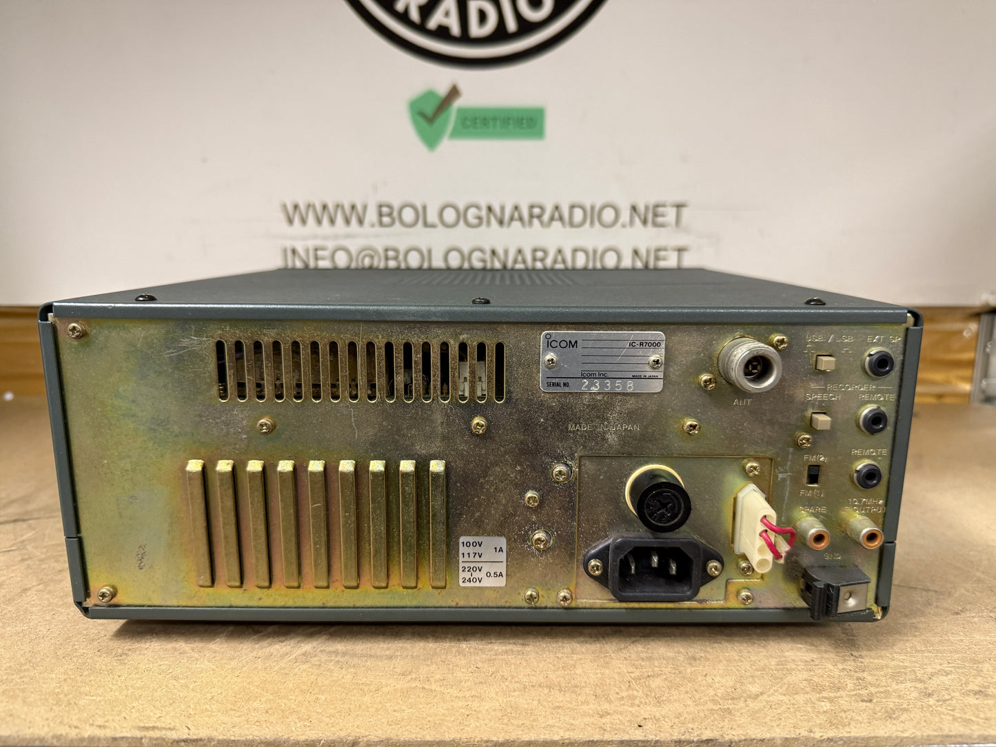 Icom ic r7000 revisionata perfetta Garanzia 12 Mesi