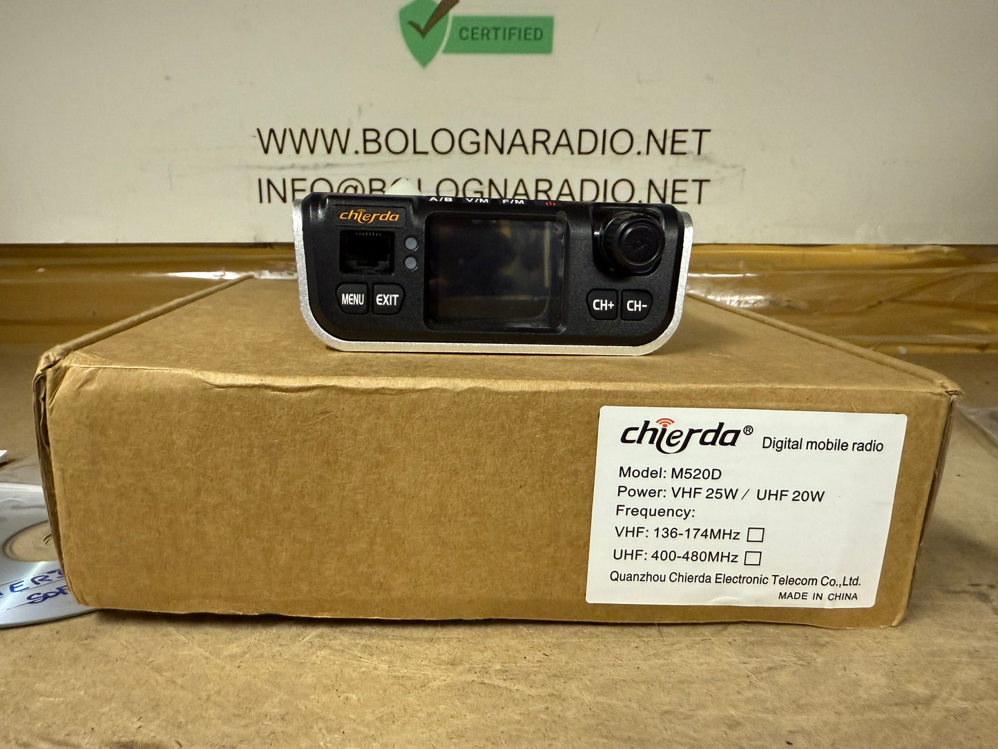 Chierda M520D dmr + Gps pari al muovo