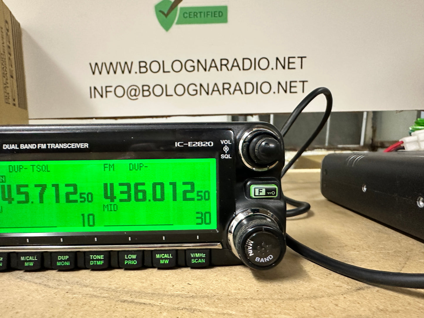 Icom IC-E 2820 perfetto full set