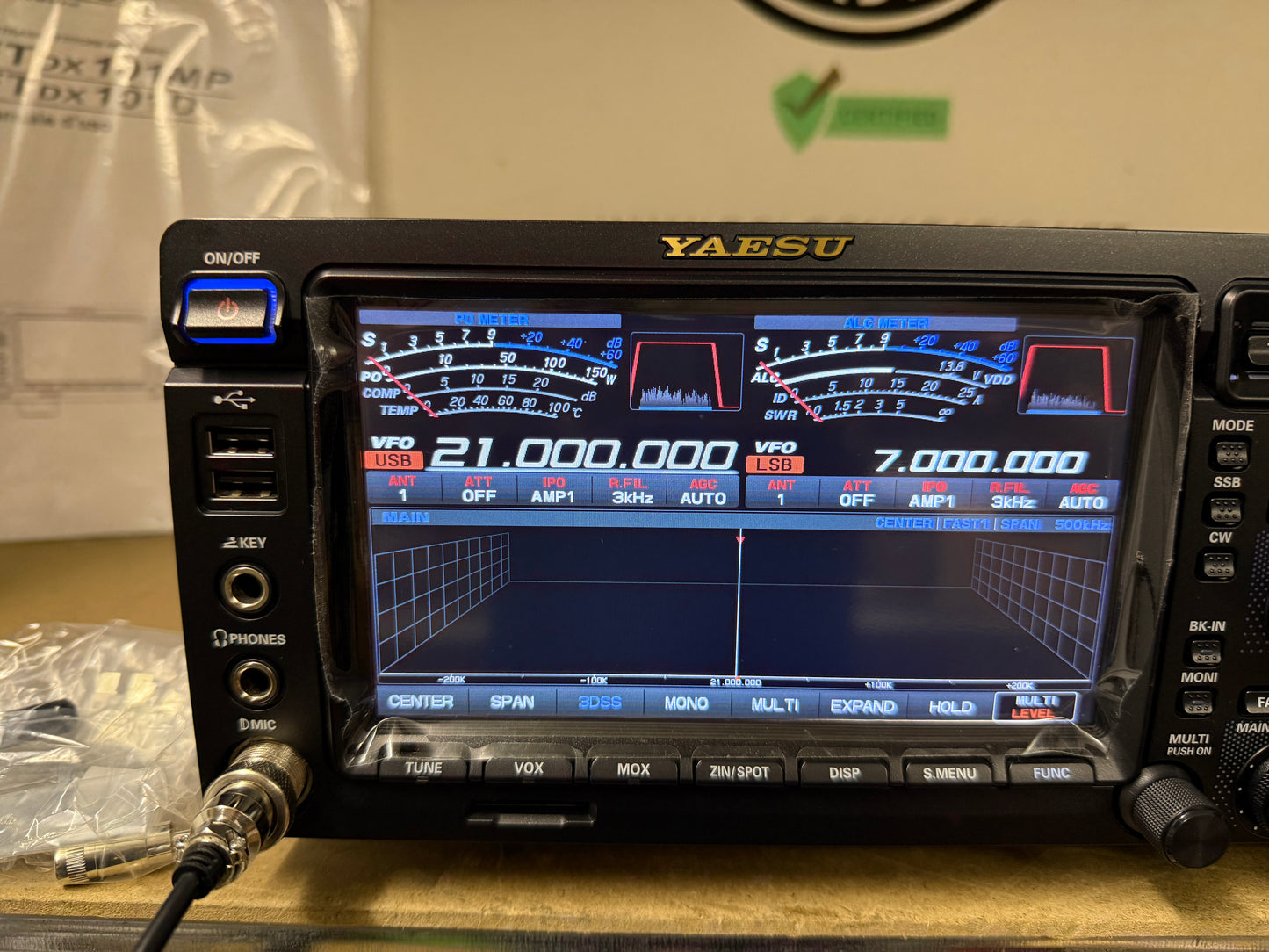 Yaesu FTDX 101D pari al nuovo Garanzia 12 mesi full set