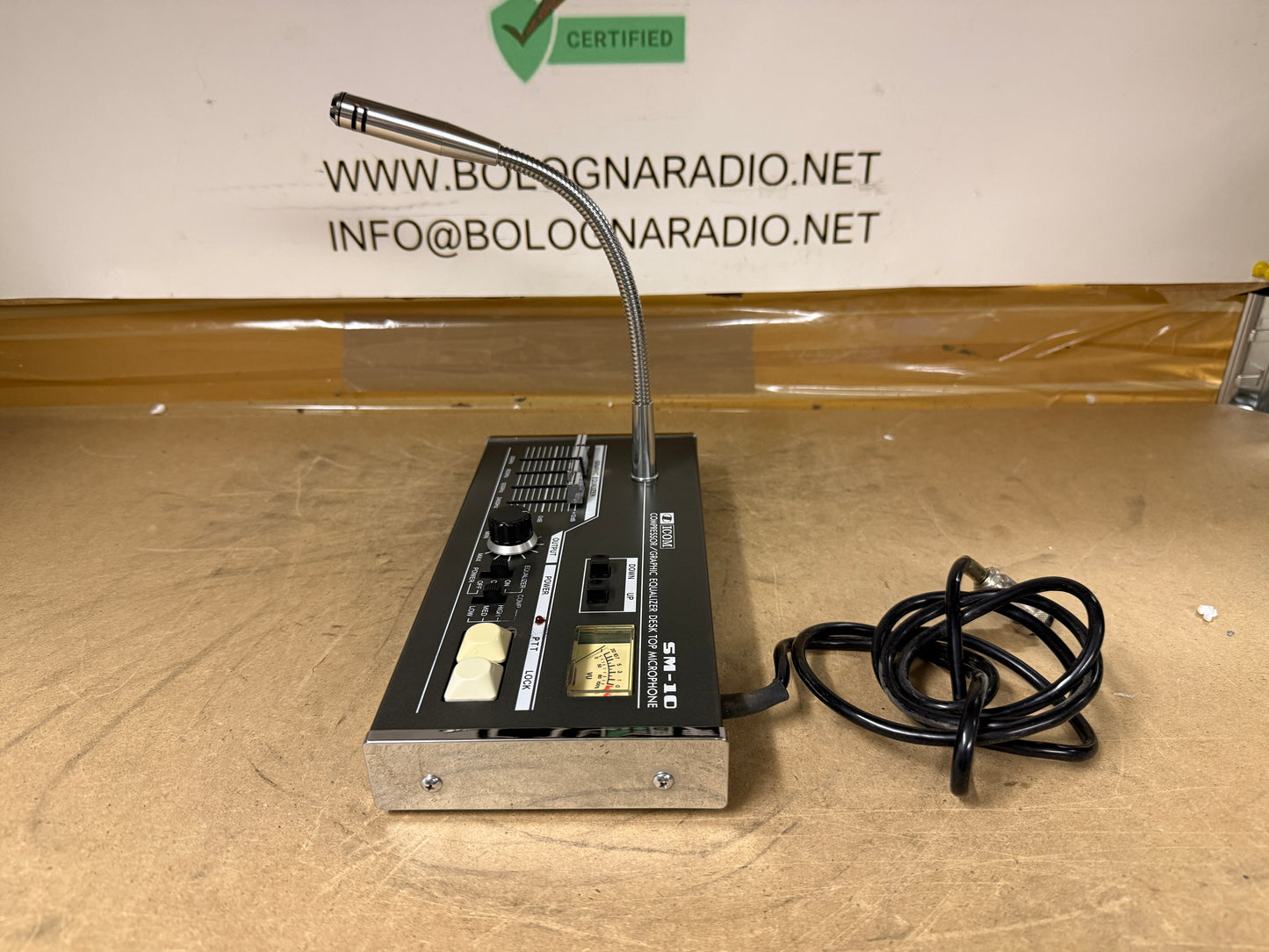Icom sm 10 microfono con equalizzatore