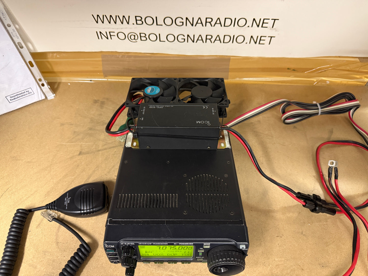 Icom IC 706 MK2G + OPC 639 + ventole garanzia 12 mesi