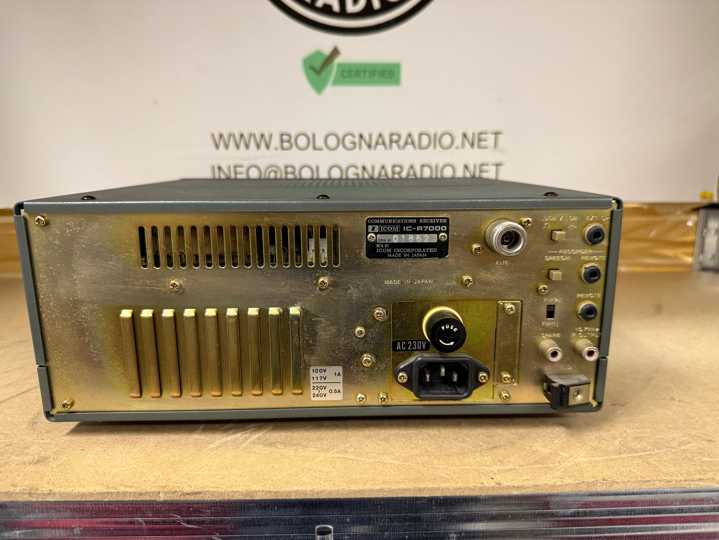 Icom ic r7000 revisionata perfetta