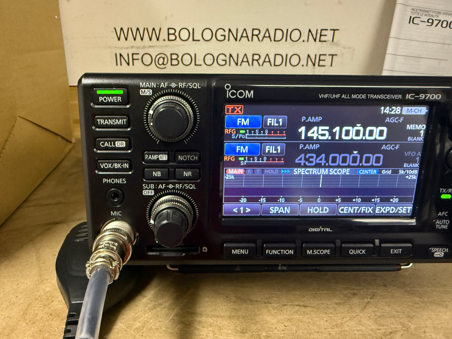 Icom ic 9700 pari nuovo completo garanzia 12 mesi
