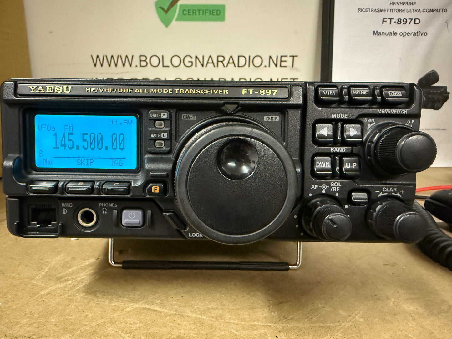 Yaesu FT 897D perfetto + filtri + imballo originale garanzia 12 mesi