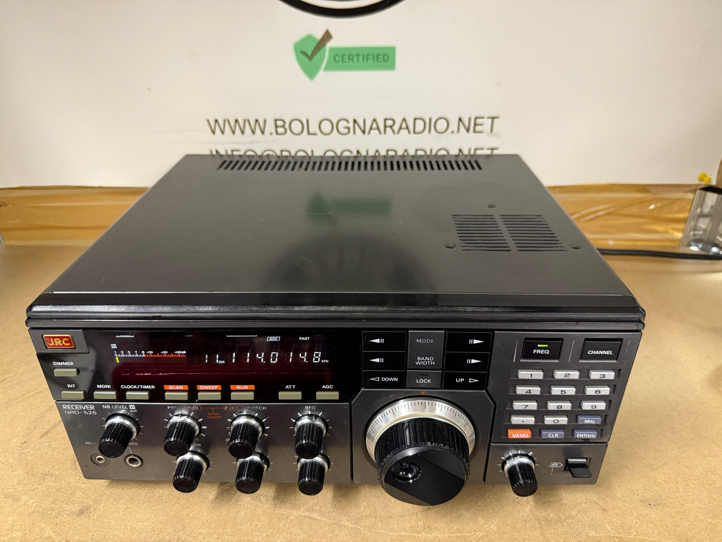 JRC 525 + modulo VHF UHF + banda aerea + filtri