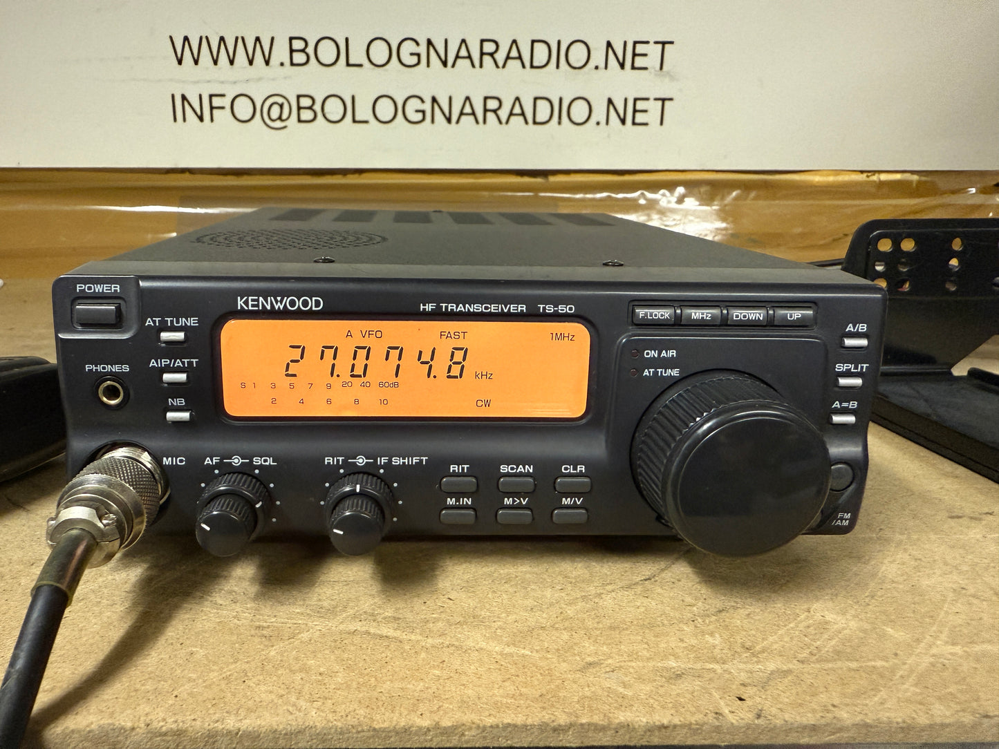 A1 - Kenwood TS 50 + AT 50 + TCXO + Filtro CW + staffa