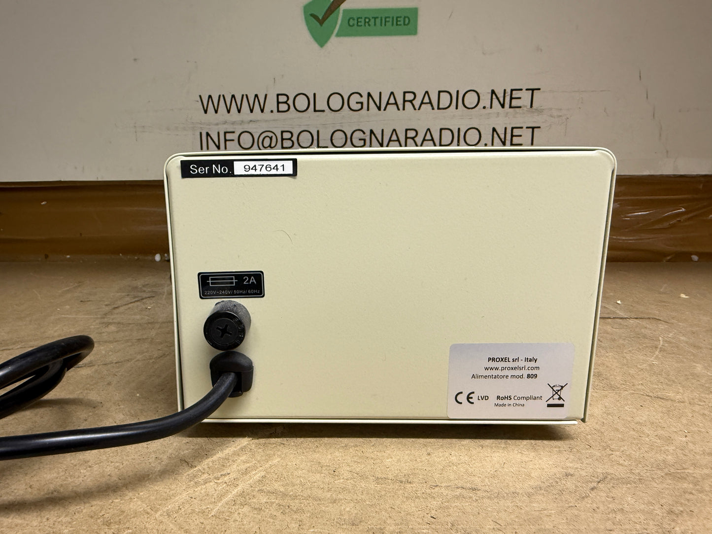 PROXEL 809 Alimentatore 9 Amp. Max