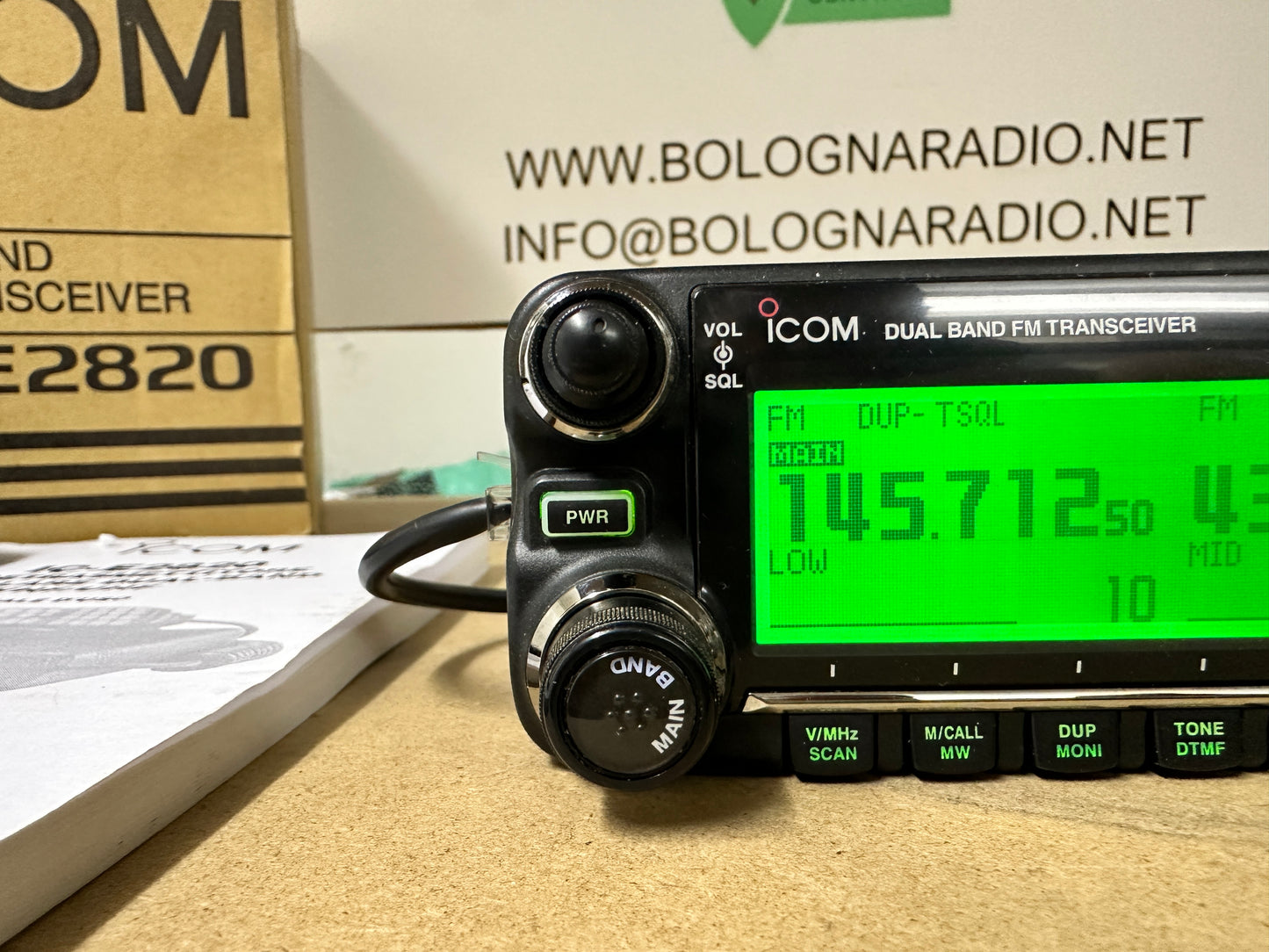Icom IC-E 2820 perfetto full set