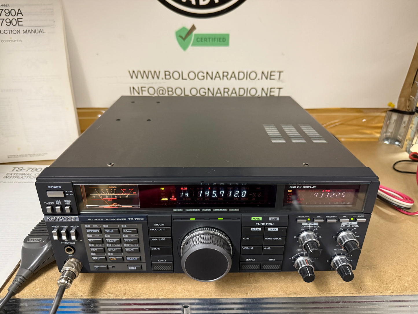 Kenwood ts 790e + toni squelch + filtro CW + imballo