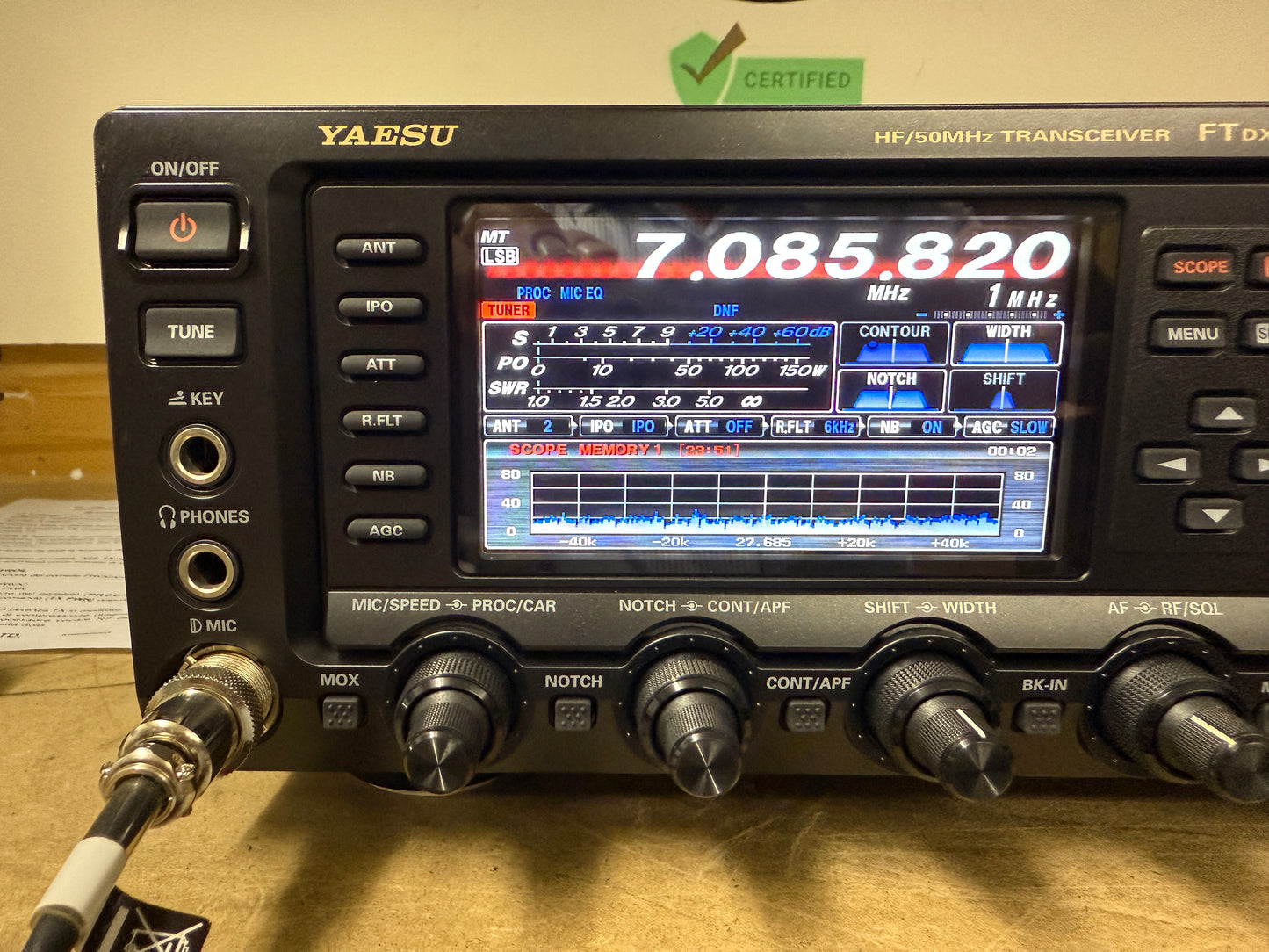 Yaesu FT dx 1200 + FFT1 + imballo Garanzia 12 Mesi