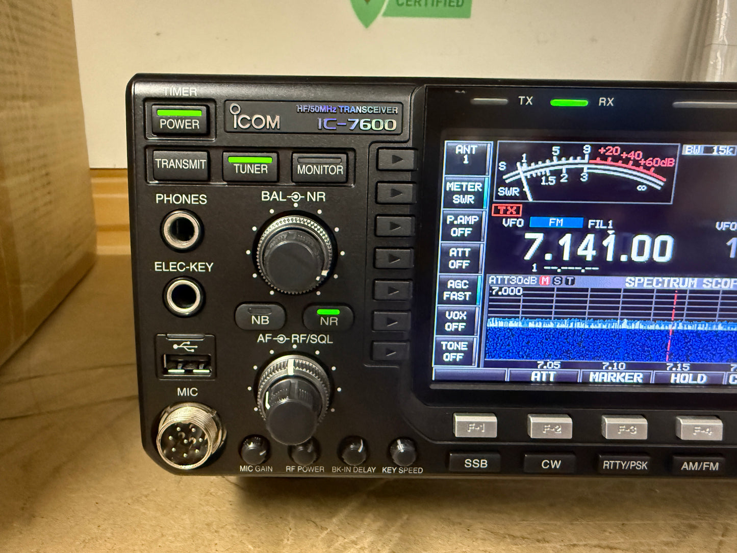 Icom ic 7600 full set pari al nuovo Garanzia 12 Mesi