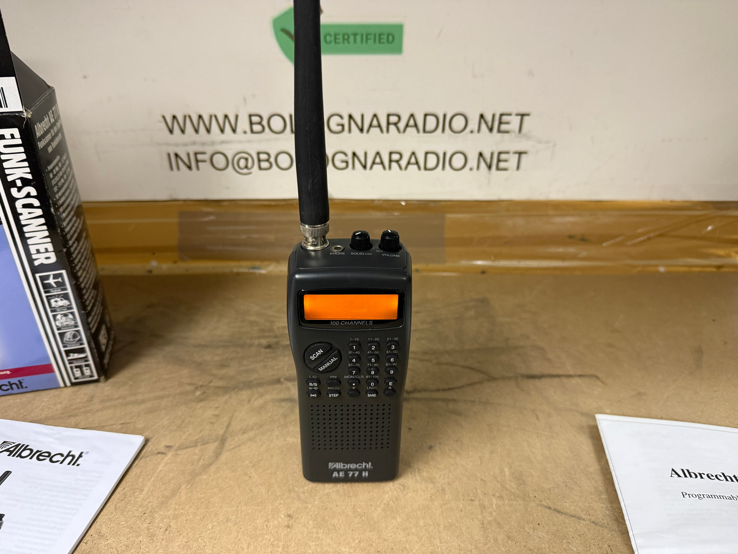 Albrecht AE 77H scanner banda aeralea