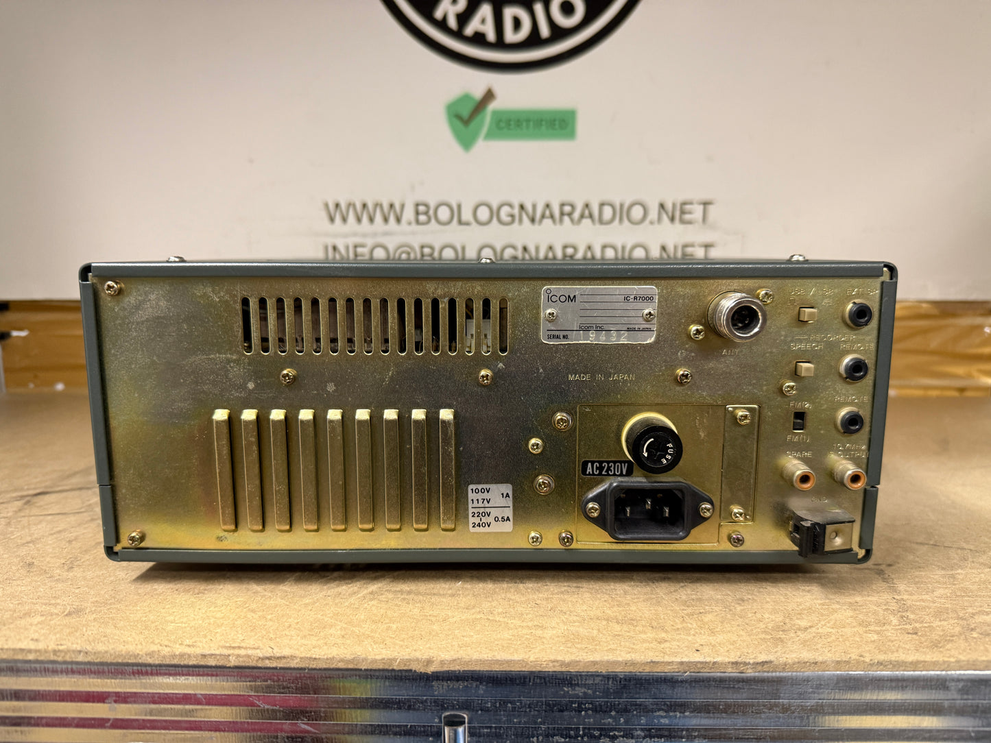 Icom IC R7000 + RC12 + TV R7000 perfetto Garanzia 12 Mesi