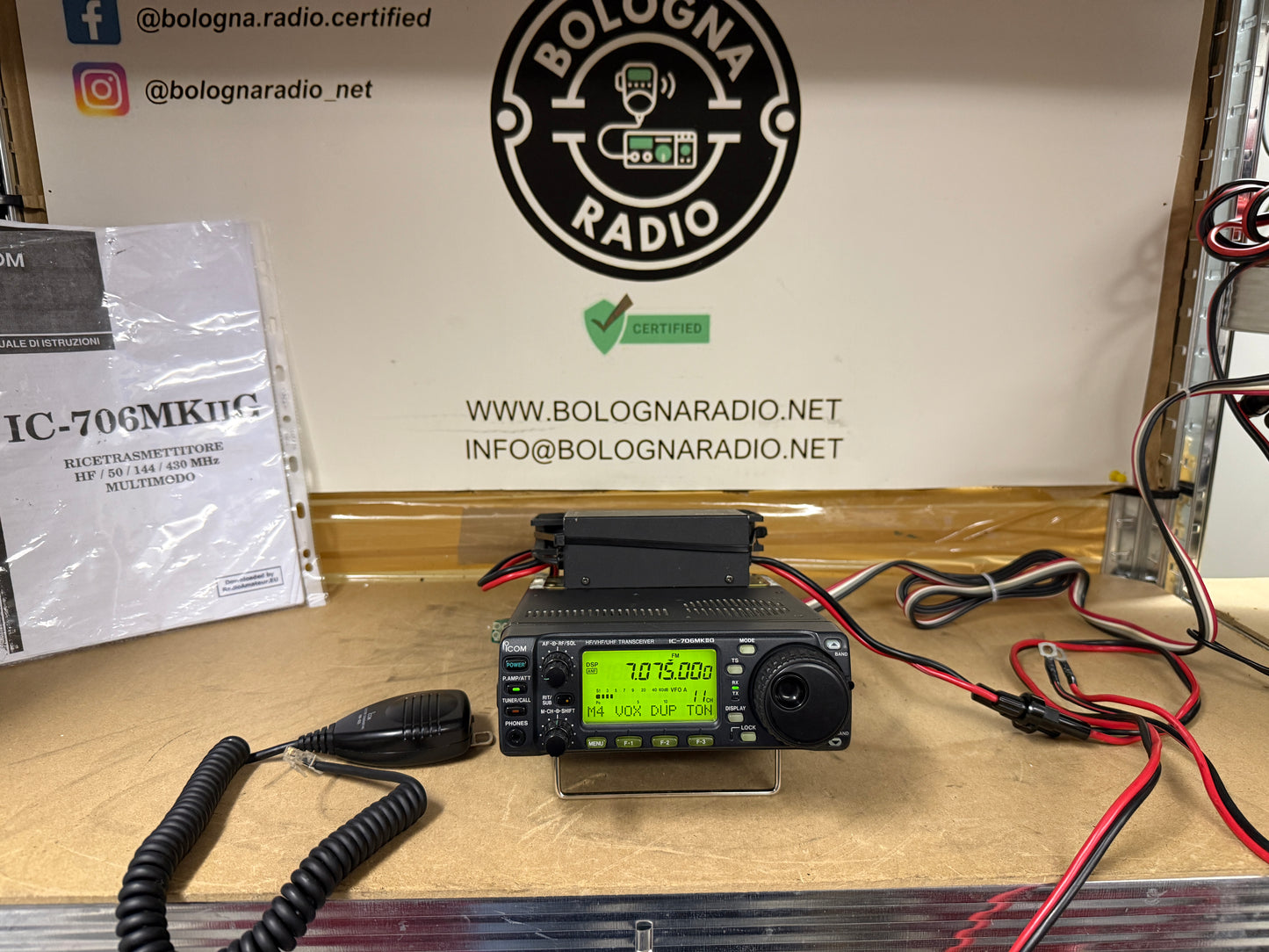 Icom IC 706 MK2G + OPC 639 + ventole garanzia 12 mesi