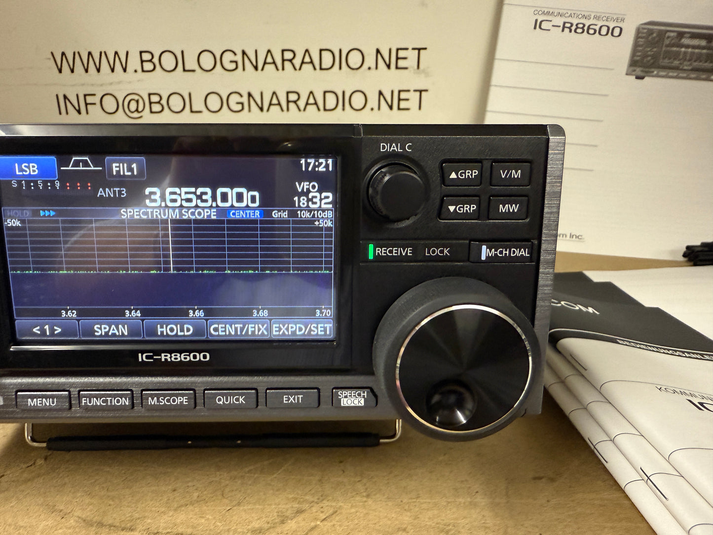 Icom ic r 8600 pari al nuovo full set garanzia 24 mesi