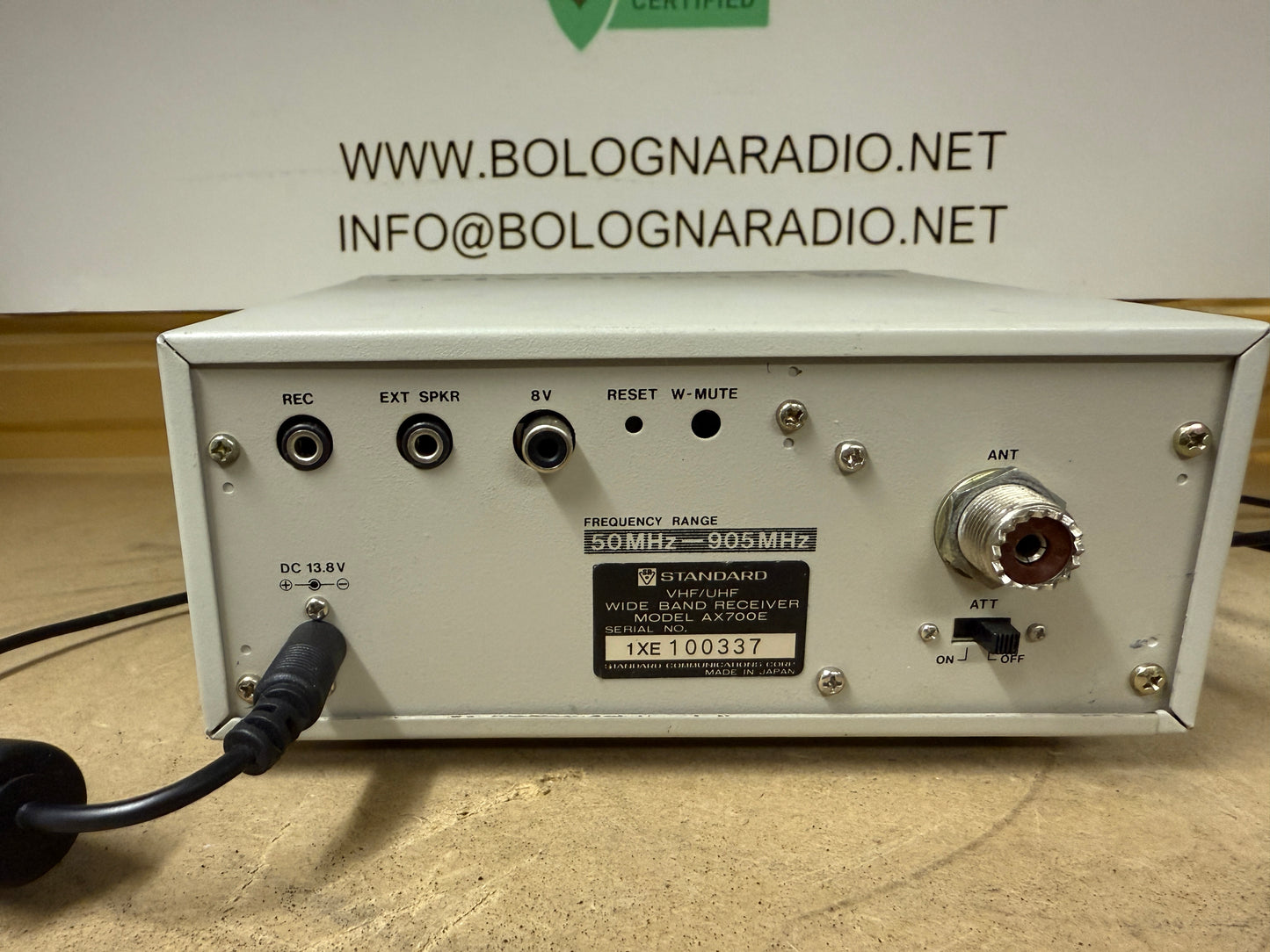 Standard AX-700 ricevitore 50-905 MHz