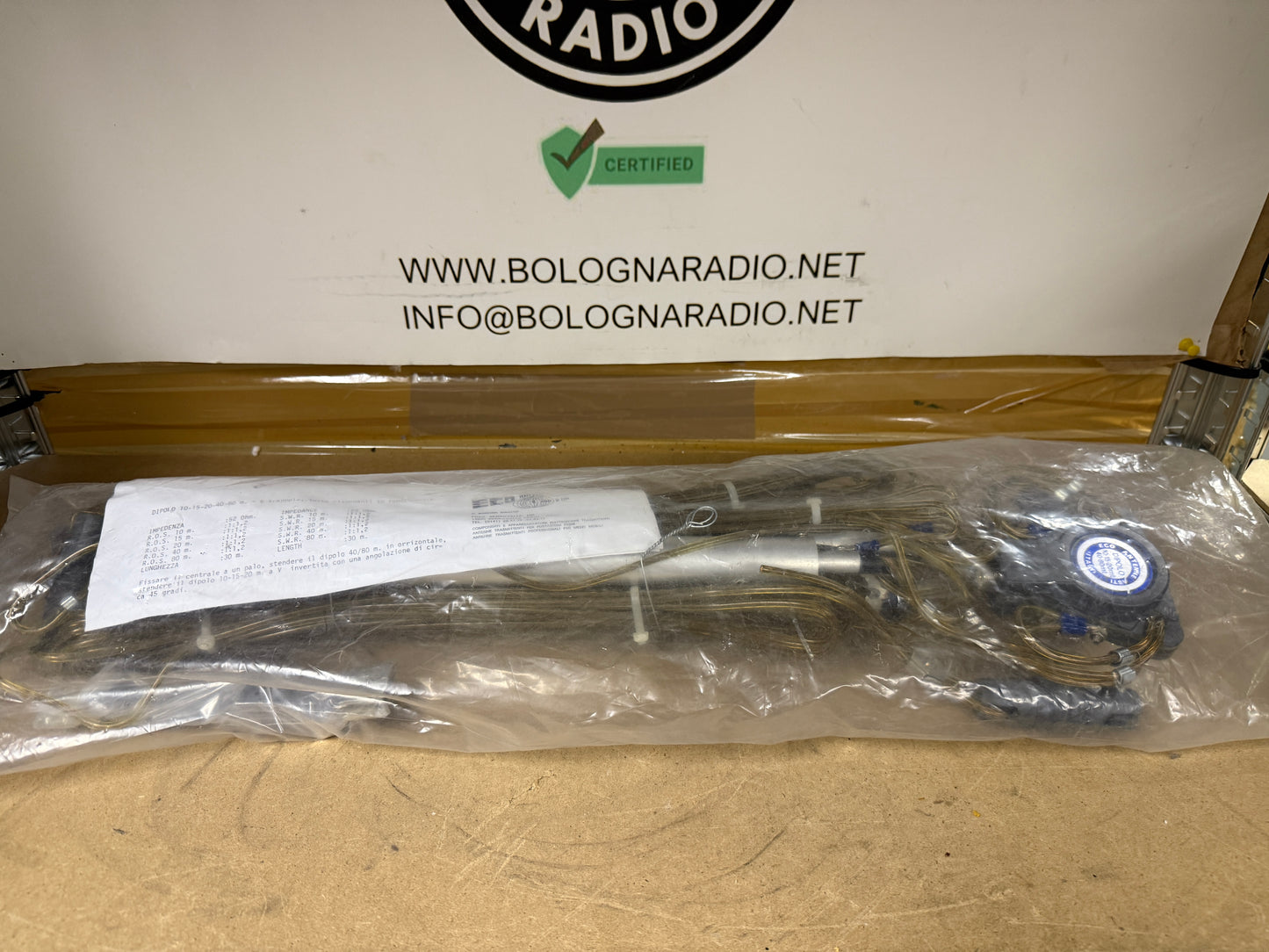 Dipolo eco antenne 10 - 15 - 20 - 40 - 80 m