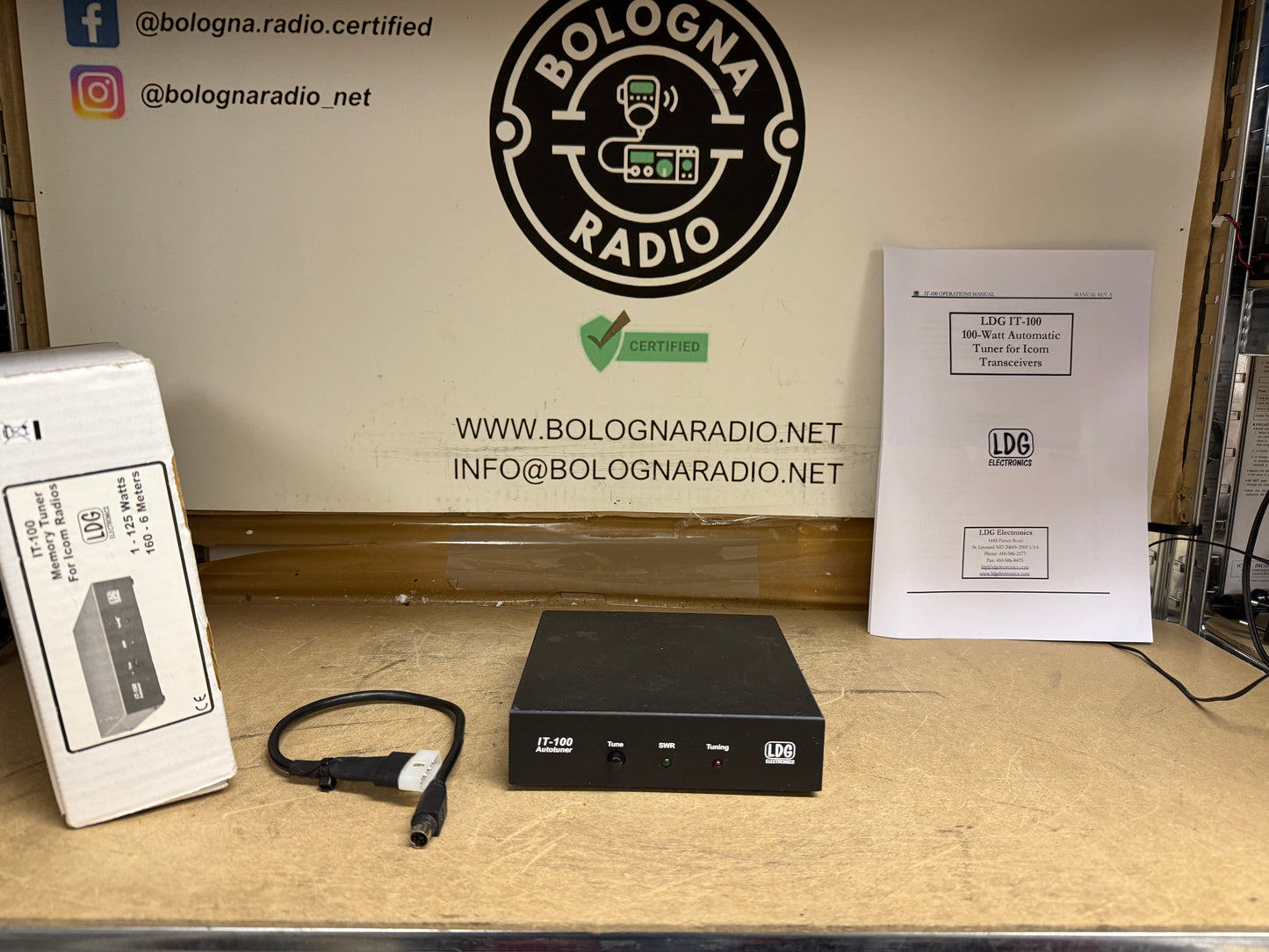 Ldg IT 100 accordatore automatico cavo icom